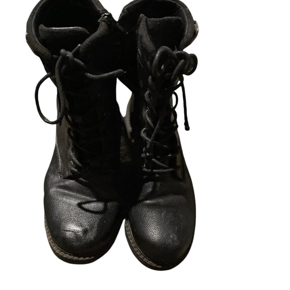ID Required size 8W Black Women's Lace-Up Boots new never worn